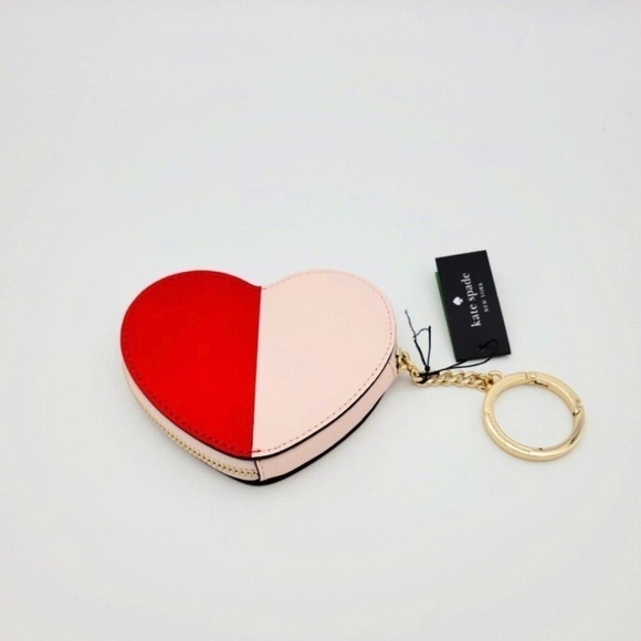 Kate Spade Other Loveshack Heart Leather Coin Purse Pouch Case Key Fob Ring - Picture 3 of 6